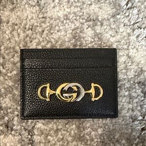 Black Leather Card Holder
